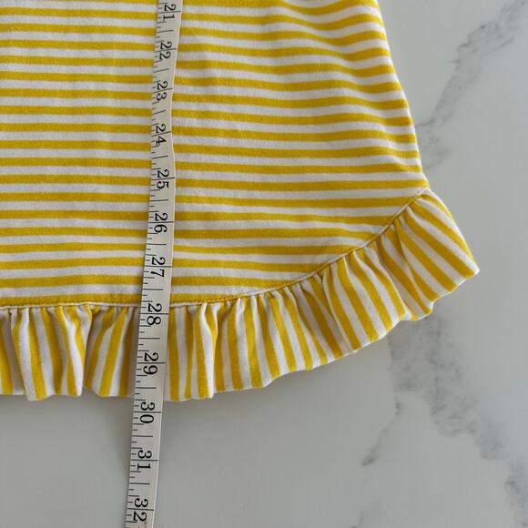 Copper Key Yellow Stripe Dress with Ruffle Size Large - Picture 4 of 6